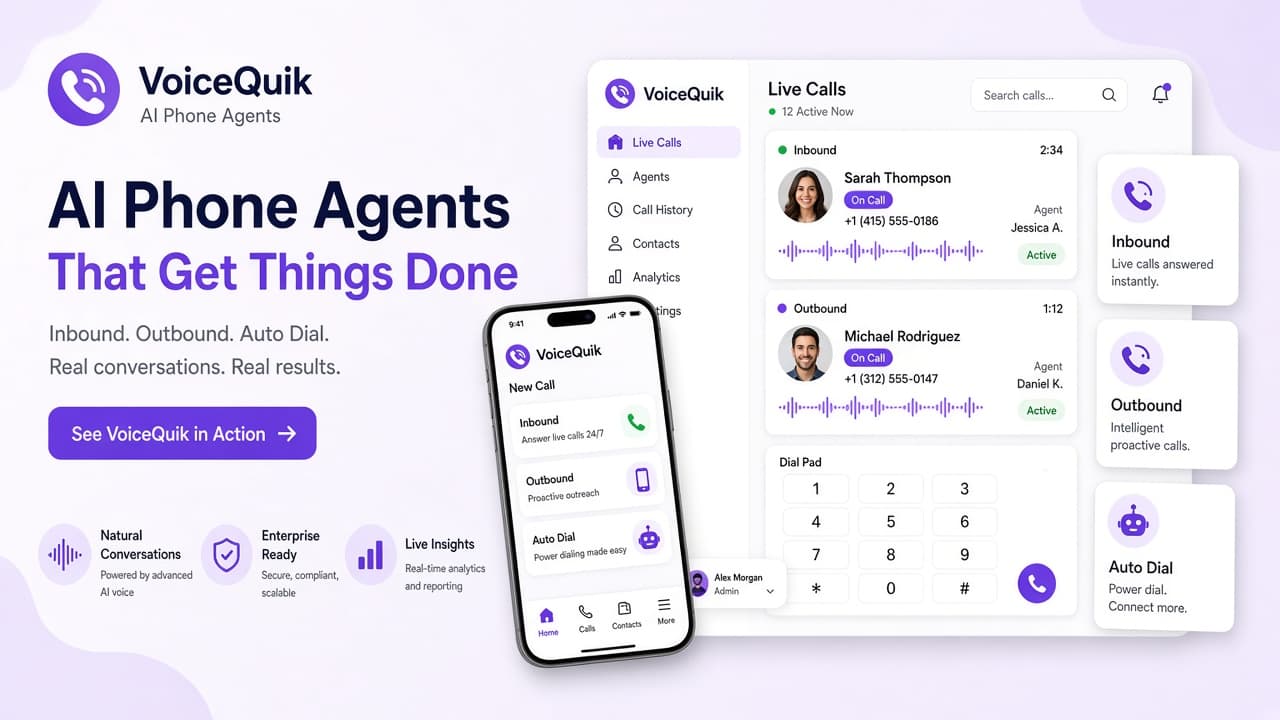 AI Phone Agents live call dashboard