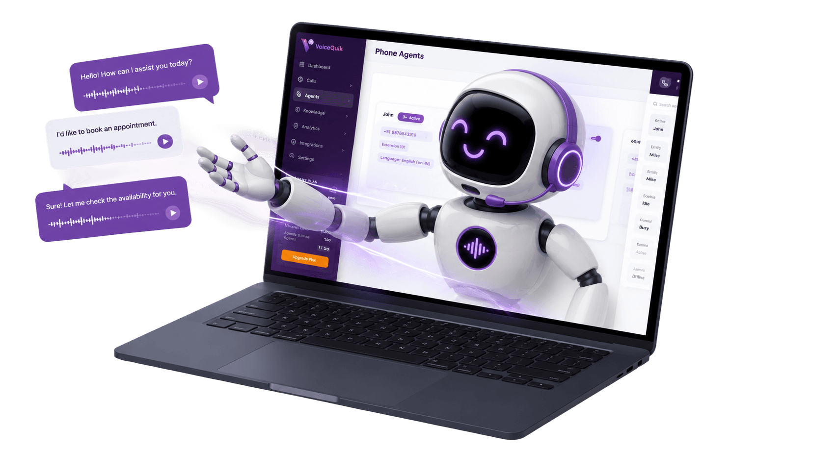 AI Call Automation Hero Light