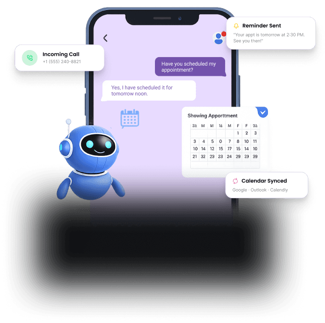 AI Appointment Booking Hero Dark