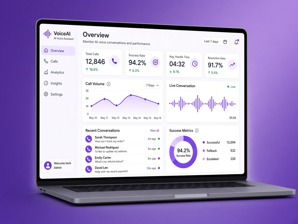 VoiceQuik AI Dashboard